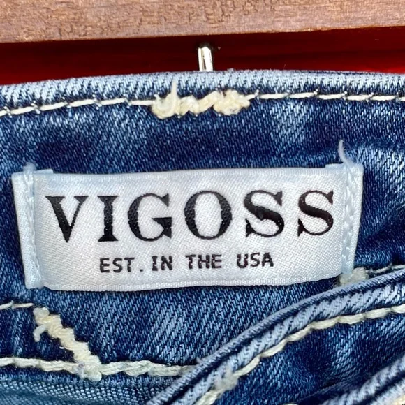 Vigoss slim bootcut embroidered jeans - Picture 6 of 12